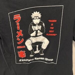Naruto Ichiraku Ramen Tee Ripple‎ Junction Unisex Small Anime Black T Shirt